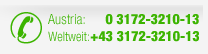 Austria: 03172-3210-13 // Weltweit: +43 3172 3210-13